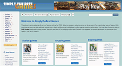 Desktop Screenshot of games.simplythebest.net