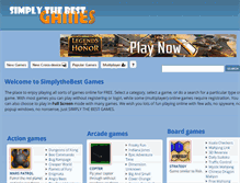 Tablet Screenshot of games.simplythebest.net