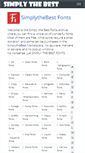 Mobile Screenshot of fonts.simplythebest.net